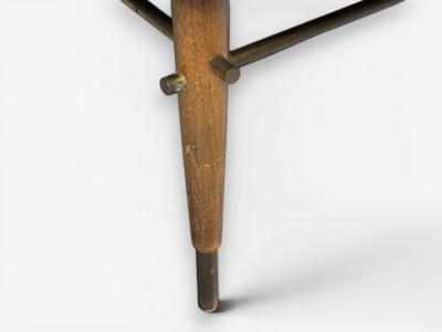 Paul McCobb Paul McCobb attr Coffee Table Walnut Brass USA 1950s