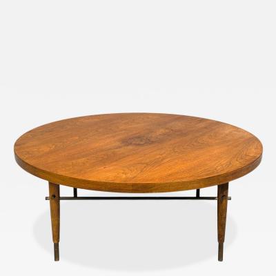 Paul McCobb Paul McCobb attr Coffee Table Walnut Brass USA 1950s