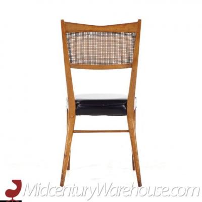 Paul McCobb Paul McCobb for Calvin Mahogany and Cane Dining Chairs Set of 6