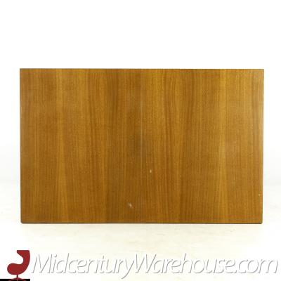 Paul McCobb Paul McCobb for Calvin Mid Century Brass and Mahogany Dining Table with Leaves