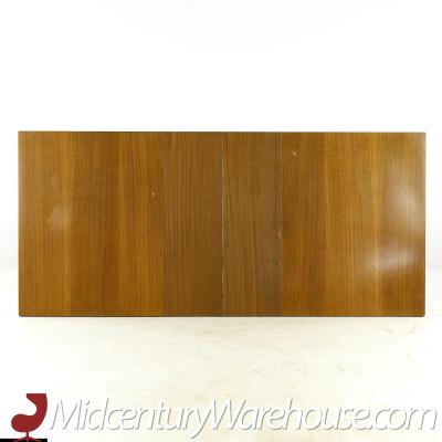 Paul McCobb Paul McCobb for Calvin Mid Century Brass and Mahogany Dining Table with Leaves