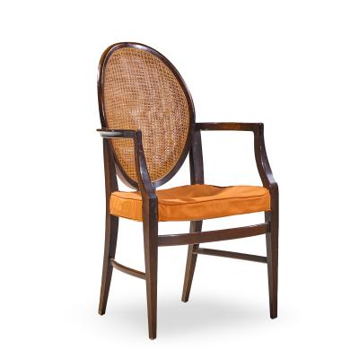 Paul McCobb Paul McCobb for Calvin Mid Century Double Cane Mahogany Dining Chair Set of 6