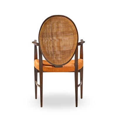 Paul McCobb Paul McCobb for Calvin Mid Century Double Cane Mahogany Dining Chair Set of 6