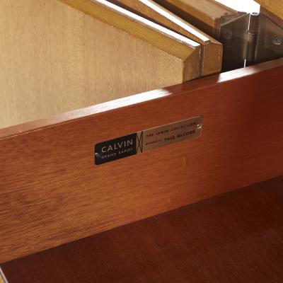 Paul McCobb Paul McCobb for Calvin Mid Century Mahogany Credenza