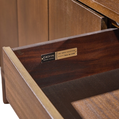 Paul McCobb Paul McCobb for Calvin Mid Century Mahogany Credenza