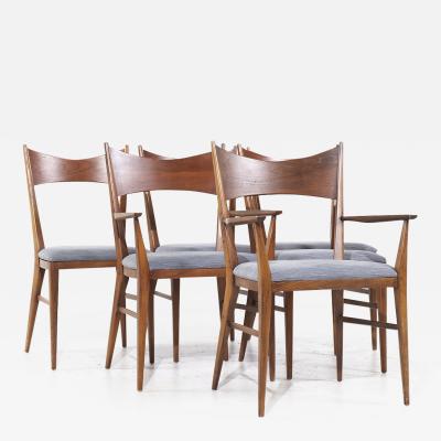 Paul McCobb Paul McCobb for Calvin Mid Century Mahogany Dining Chairs Set of 6