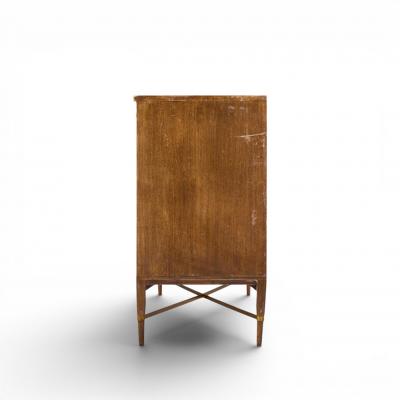 Paul McCobb Paul McCobb for Calvin Mid Century Mahogany and Brass Credenza