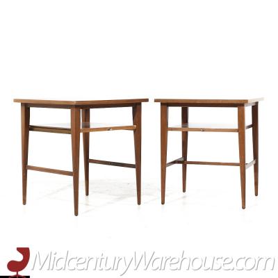 Paul McCobb Paul McCobb for Calvin Mid Century Side Table Nightstands Pair