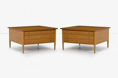 Paul McCobb Paul McCobb for Calvin The Irwin Collection 3 Drawer End Tables or Nightstands