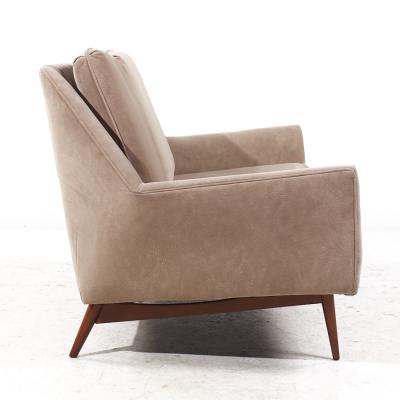 Paul McCobb Paul McCobb for Directional Mid Century Angle Arm Sofa