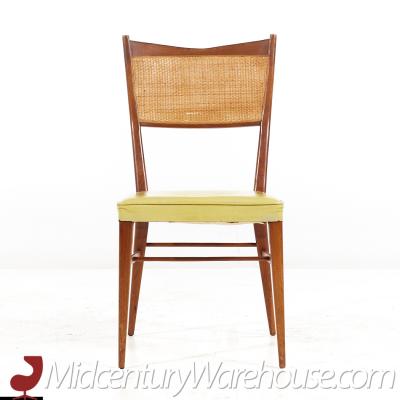 Paul McCobb Paul McCobb for Directional Mid Century Bleached Mahogany and Cane Dining Chairs