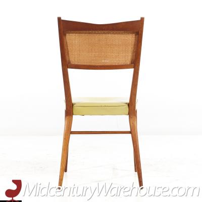 Paul McCobb Paul McCobb for Directional Mid Century Bleached Mahogany and Cane Dining Chairs