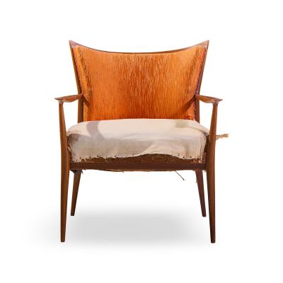 Paul McCobb Paul McCobb for Directional Mid Century Walnut Lounge Chair