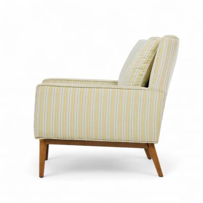 Paul McCobb Paul McCobb for Directional Model 302 Mid Century Walnut Lounge Chairs Pair