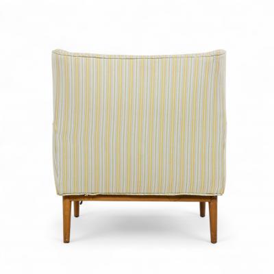 Paul McCobb Paul McCobb for Directional Model 302 Mid Century Walnut Lounge Chairs Pair