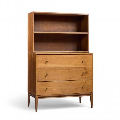 Paul McCobb Paul McCobb for Planner Group Mid Century Chest of Drawers with Hutch