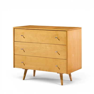 Paul McCobb Paul McCobb for Planner Group Mid Century Maple 3 Drawer Dresser
