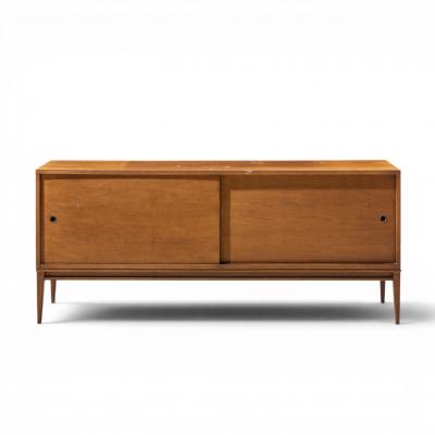 Paul McCobb Paul McCobb for Planner Group Mid Century Maple Sliding Door Credenza