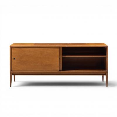 Paul McCobb Paul McCobb for Planner Group Mid Century Maple Sliding Door Credenza