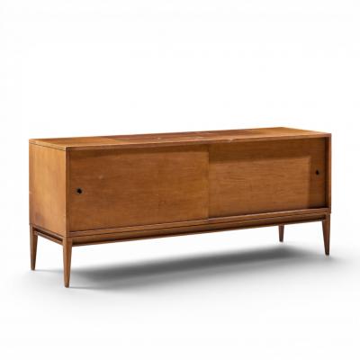 Paul McCobb Paul McCobb for Planner Group Mid Century Maple Sliding Door Credenza