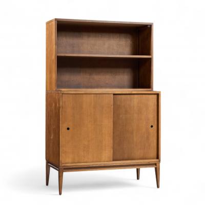 Paul McCobb Paul McCobb for Planner Group Mid Century Sliding Door Cabinet with Hutch