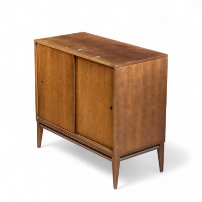 Paul McCobb Paul McCobb for Planner Group Mid Century Sliding Door Cabinet with Hutch Pair