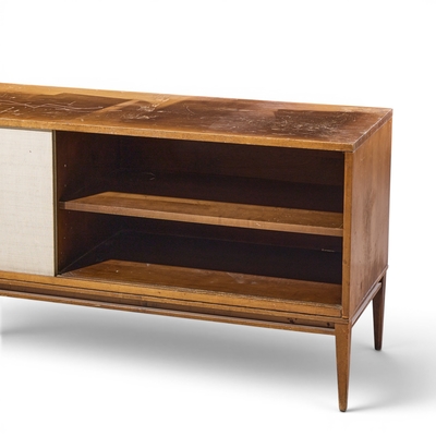Paul McCobb Paul McCobb for Planner Group Mid Century Sliding Door Credenza