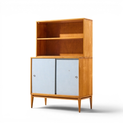 Paul McCobb Paul McCobb for Planner Group Mid Century Sliding Door Credenza with Hutch