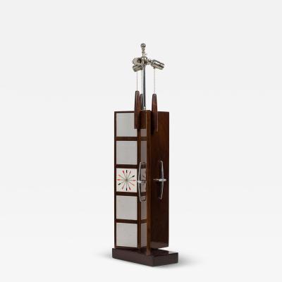 Paul McCobb Paul McCobb for Pomona Tile Manufacturing Company Triangular Table Lamp
