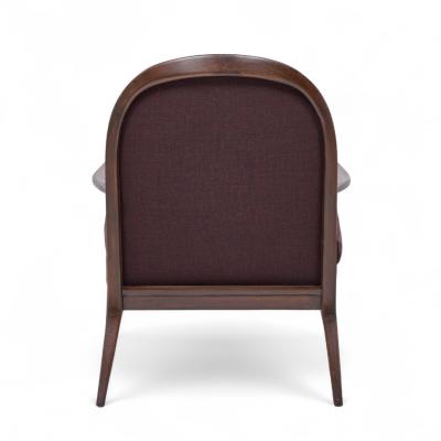 Paul McCobb Paul McCobb for Widdicomb Mid Century Walnut Lounge Chairs Pair