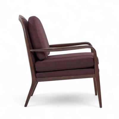 Paul McCobb Paul McCobb for Widdicomb Mid Century Walnut Lounge Chairs Pair