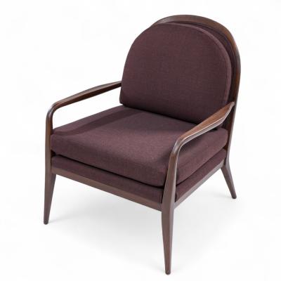 Paul McCobb Paul McCobb for Widdicomb Mid Century Walnut Lounge Chairs Pair