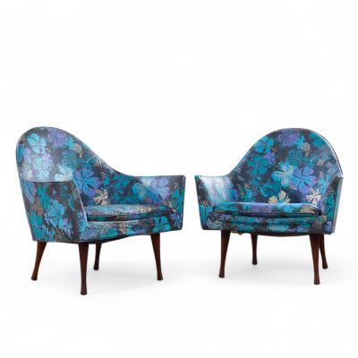 Paul McCobb Paul McCobb for Widdicomb Symmetric Group Mid Century Lounge Chairs