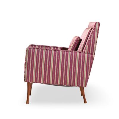 Paul McCobb Paul McCobb for Widdicomb Symmetric Group Mid Century Walnut Lounge Chair Pair