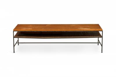 Paul McCobb Paul McCobb for Winchendon Planner Wood and Iron Two Drawer Coffee Table