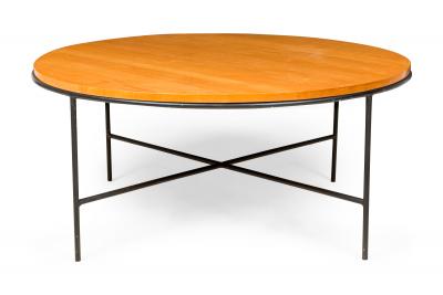 Paul McCobb Paul Mccobb For Winchendon Planner Group Circular Maple And Iron Coffee Table