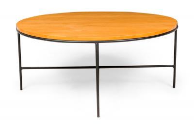Paul McCobb Paul Mccobb For Winchendon Planner Group Circular Maple And Iron Coffee Table
