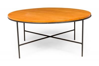 Paul McCobb Paul Mccobb For Winchendon Planner Group Circular Maple And Iron Coffee Table