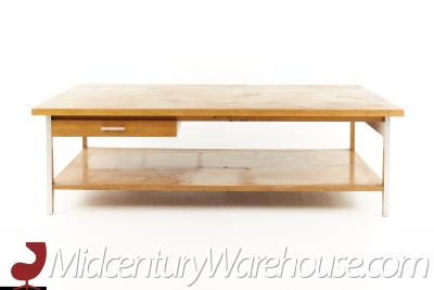 Paul McCobb Paul Mccobb for Calvin Mid Century Large Walnut Coffee Table