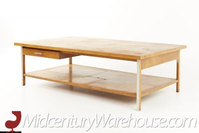 Paul McCobb Paul Mccobb for Calvin Mid Century Large Walnut Coffee Table
