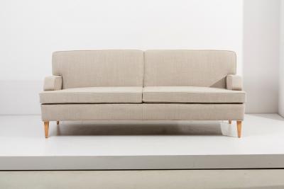 Paul McCobb Rare new upholstered Paul McCobb Sofa and Lounge Chair Set 1950s