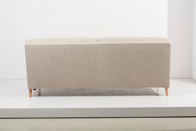 Paul McCobb Rare new upholstered Paul McCobb Sofa and Lounge Chair Set 1950s