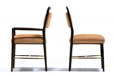 Paul McCobb Set of 20 Paul McCobb Irwin Collection Dining Chairs in Mahogany Brass c 1950