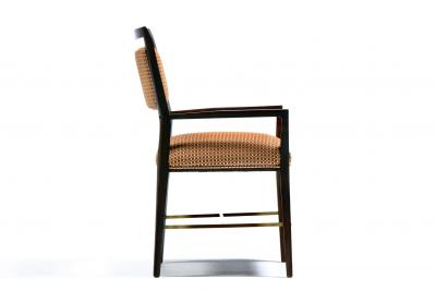 Paul McCobb Set of 20 Paul McCobb Irwin Collection Dining Chairs in Mahogany Brass c 1950