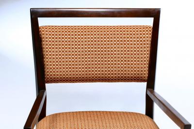 Paul McCobb Set of 20 Paul McCobb Irwin Collection Dining Chairs in Mahogany Brass c 1950