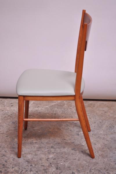 Paul McCobb Set of Eight Stained Maple Dining Chairs by Paul McCobb for Perimeter