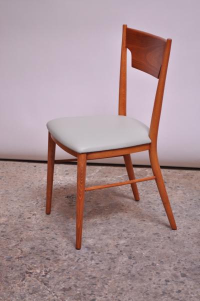 Paul McCobb Set of Eight Stained Maple Dining Chairs by Paul McCobb for Perimeter