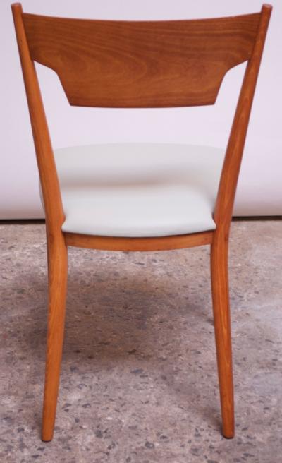 Paul McCobb Set of Eight Stained Maple Dining Chairs by Paul McCobb for Perimeter