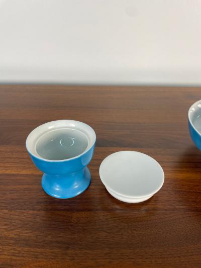 Paul McCobb Set of Paul McCobb by Jackson China Ceramic Sugar Bowl Milk Pitcher and Bowl