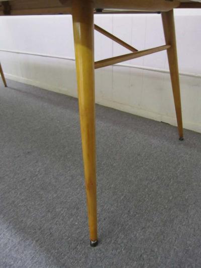 Paul McCobb Signed Paul McCobb Maple Extension Dining Table Two Leaves Mid Century Modern